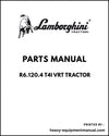 Lamborghini R6.120.4 T4i VRT Tractor Parts Manual - Pdf Download