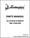 Lamborghini R6.175 DCR HI-PROFILE Tier 3 Tractor Parts Manual - Pdf Download -> 20001