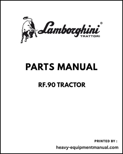 Lamborghini RF.90 Tractor Parts Manual - Pdf Download -> 3001