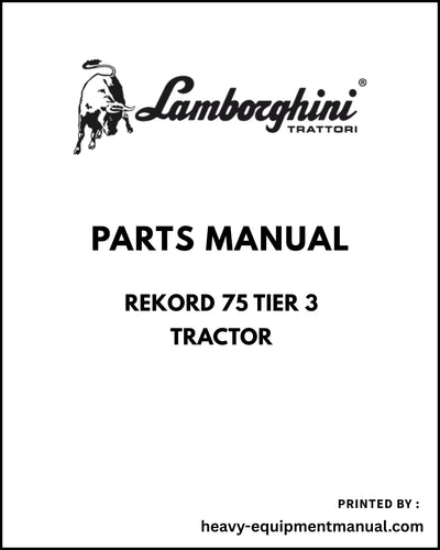 Lamborghini Rekord 75 Tier 3 Tractor Parts Manual - Pdf Download -> 1001