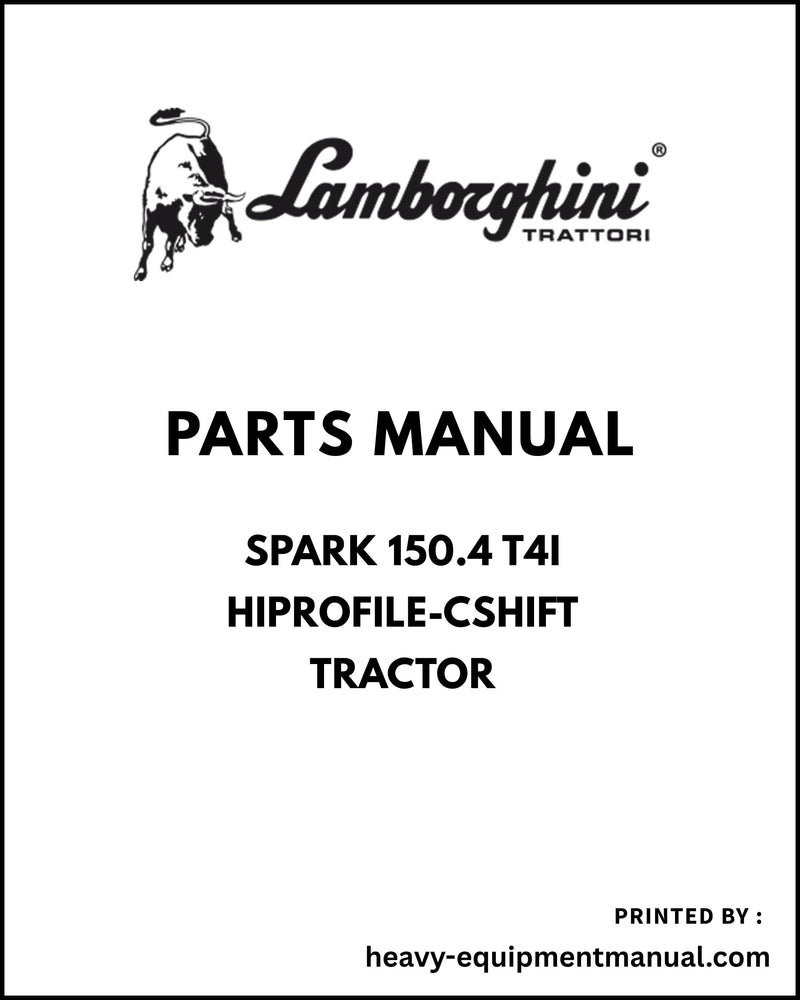 Lamborghini SPARK 150.4 T4i HiProfile-CShift Tractor Parts Manual - Pdf Download ->WSXAP50200LL50010