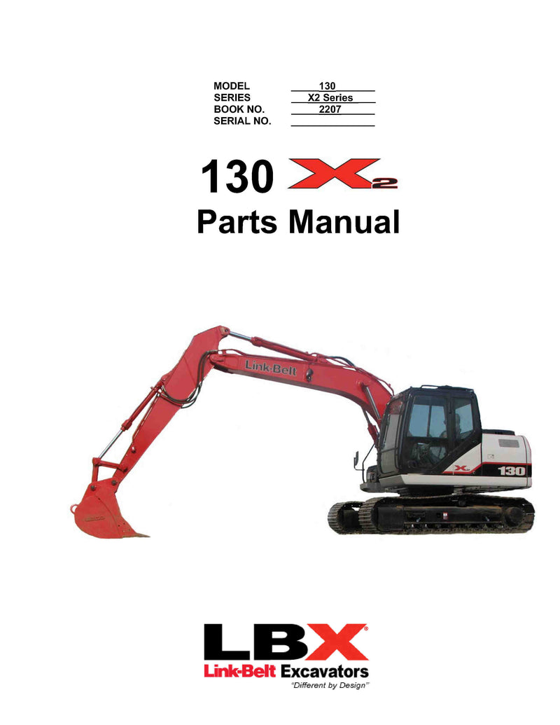 Link Belt 130X2 Excavator Parts Manual - Download PDF