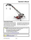 Link Belt 100RT XL Crane Operator Manual
