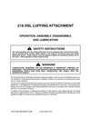 Link Belt 218HSL Luffer Crane Operator Manual