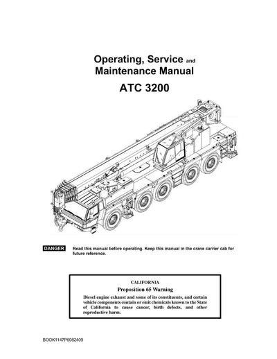 Link Belt ATC-3200 Crane Operator Manual