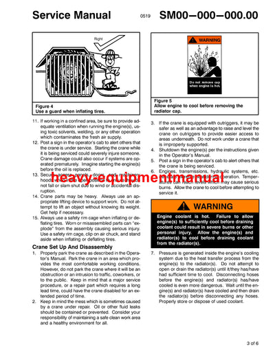 Link Belt Crane 175 AT Official Repair Service Manual