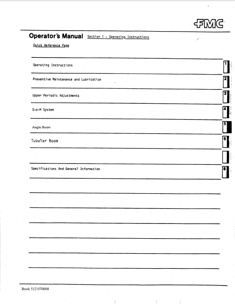 Link Belt ABS-API-TC-138, 218, 238 Crane Operator Manual