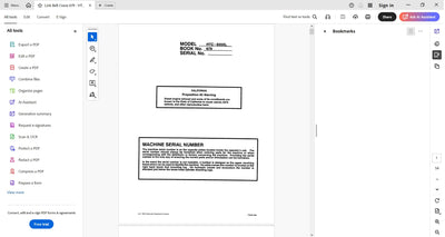 Link Belt HTC-840 Crane Operator Manual