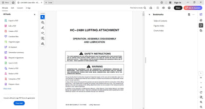 Link Belt HC-248H Luffer Crane Operator Manual