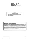Link Belt HC-78B Crane Operator Manual