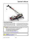 Link Belt HTT-8675 II Crane Operator Manual