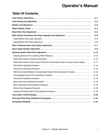 Link Belt TCC-750 Crane Operator Manual