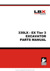 Link belt 330LX Excavator Parts Manual