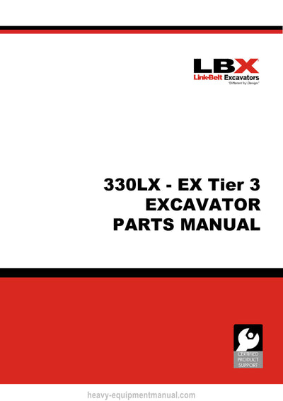Link belt 330LX Excavator Parts Manual
