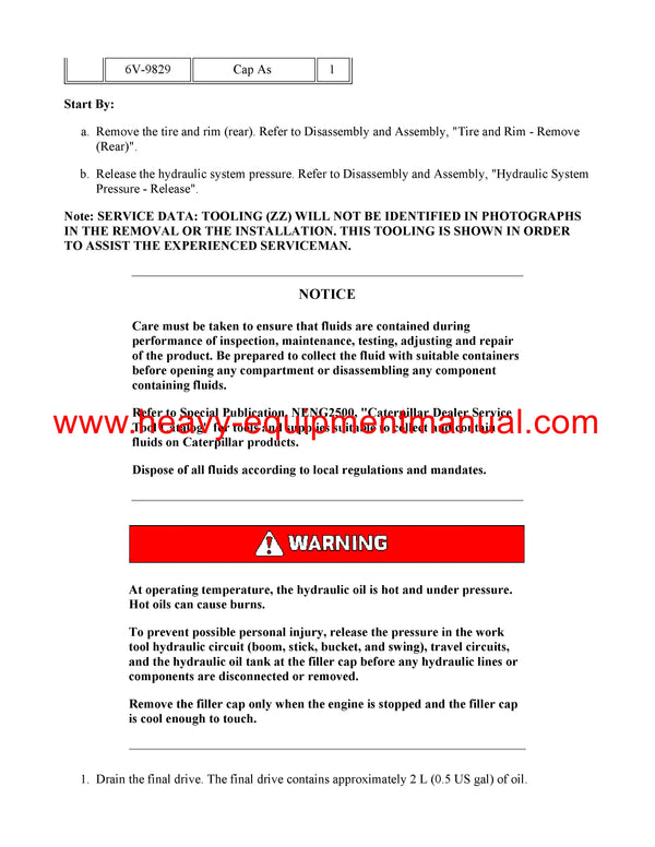 DOWNLOAD CATERPILLAR M315C WHEELED EXCAVATOR SERVICE REPAIR MANUAL BDM