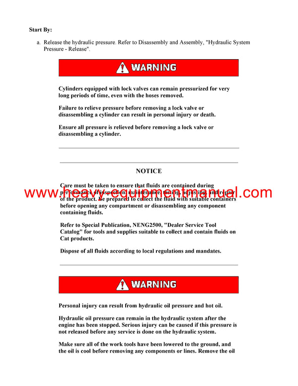 DOWNLOAD CATERPILLAR M315D2 WHEELED EXCAVATOR SERVICE REPAIR MANUAL CH3