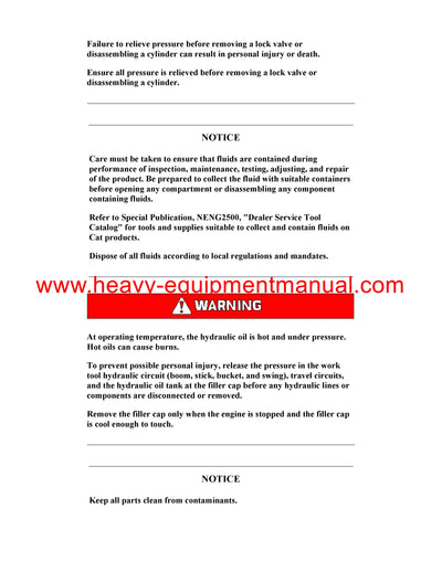 DOWNLOAD CATERPILLAR M315D WHEELED EXCAVATOR SERVICE REPAIR MANUAL W5M