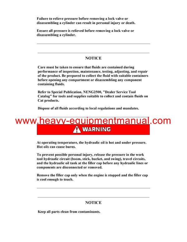 DOWNLOAD CATERPILLAR M315D WHEELED EXCAVATOR SERVICE REPAIR MANUAL W5M