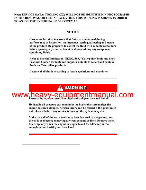 DOWNLOAD CATERPILLAR M318C WHEELED EXCAVATOR SERVICE REPAIR MANUAL H2D