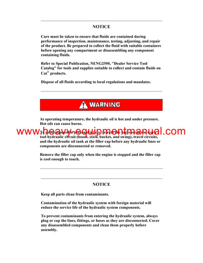 DOWNLOAD CATERPILLAR M318D MH WHEELED EXCAVATOR SERVICE REPAIR MANUAL W8R