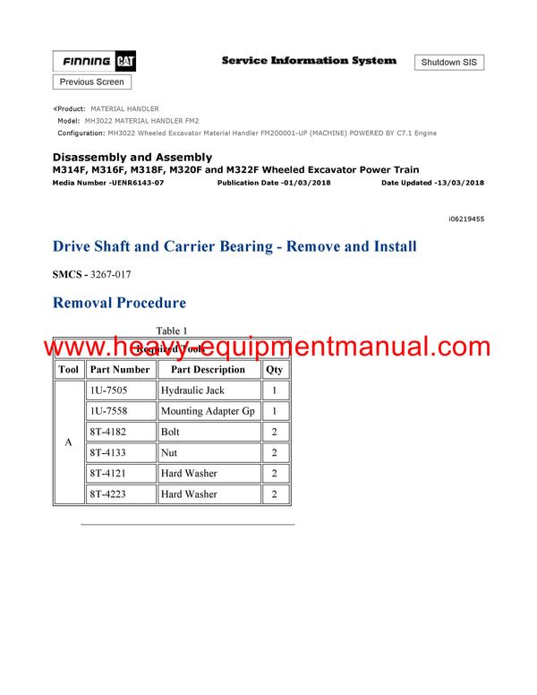 DOWNLOAD CATERPILLAR MH3022 MATERIAL HANDLER SERVICE REPAIR MANUAL FM2