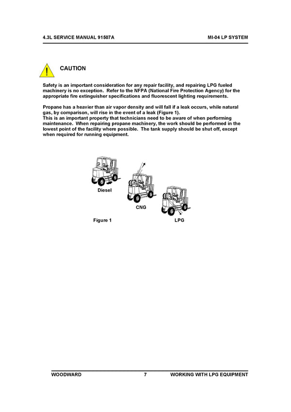 Clark MI04_4.3L SM 91507B MI-04 4.3L LPG SYSTEM SERVICE MANUAL  - PDF Download