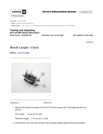 DOWNLOAD CATERPILLAR MTC835 CHALLENGER SERVICE REPAIR MANUAL 816
