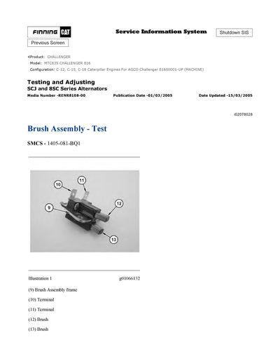 DOWNLOAD CATERPILLAR MTC835 CHALLENGER SERVICE REPAIR MANUAL 816