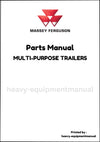 Massey Ferguson MULTI-PURPOSE TRAILERS Parts Manual - Download PDF