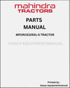 Mahindra mForce105XL-S Tractor Parts Manual - PDF Download