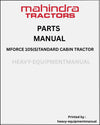 Mahindra mForce 105(S)tandard Cabin Tractor Parts Manual - PDF Download