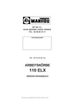 Manitou 110 ELX Repair Manual 547333DE 2002