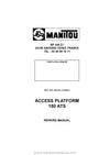 Manitou 150 ATS Repair Manual 547330-EN 2001