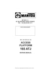 Manitou 165 ATJ ATJS Service Repair Manual (547343EN) PDF