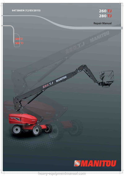 Manitou 260 280 TJ 260 TJ-XP ST3A S1 280 TJ-X ST3A S1 EN Repair Manual 647386EN 2015