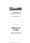 Manitou 78 XE Repair Manual 547359FR 2004