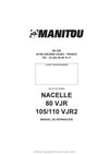 Manitou 80 VJR 105 VJR2 110 VJR2 Repair Manual 547357-FR 2006