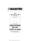 Manitou 80 VJR105 VJR2110 VJR2 Repair Manual 547357DE 2007