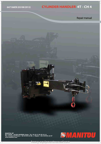 Manitou CYLINDER HANDLER 4T - CH 4 Repair Manual 647166EN 2012
