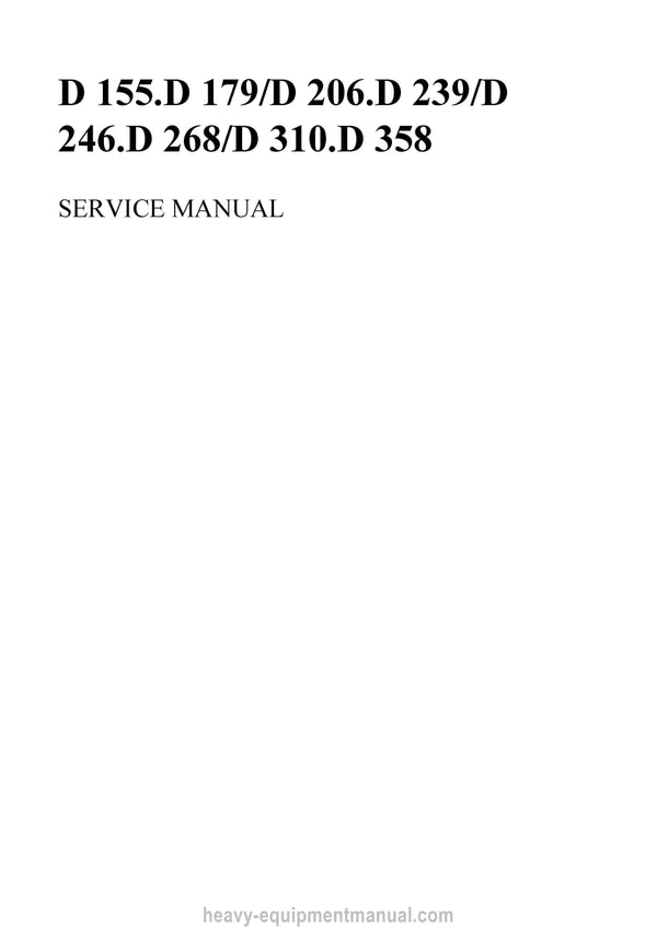 Manitou D 155.D 179D 206.D 239D 246.D 268D 310.D 358 Service Manual 47217EN