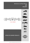 Manitou Dana Axle Service Manual 50960009A