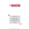 Manitou MHT 10180 MINING 129M ST4 S1 Telehandler Service Repair Manual (647865EN) PDF