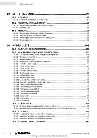 Manitou ATJ 46+ E RC S1 Service Repair Manual (52776302EN-USMC) PDF