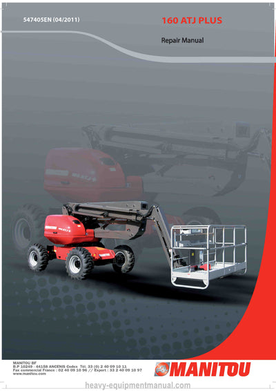 Manitou 160 ATJ PLUS 160 ATJ PLUS RC Repair Manual 547405EN
