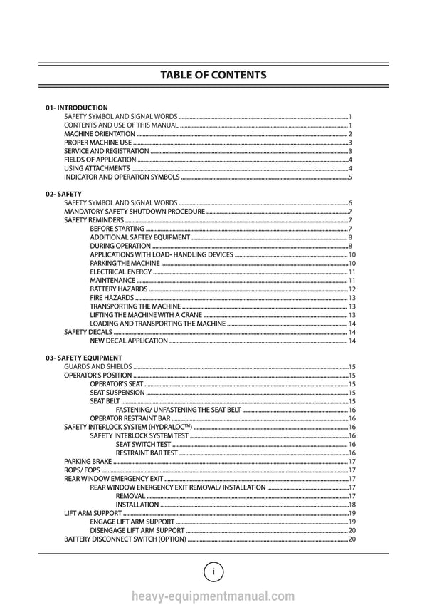 Manitou 1640R R164 1800R R180 Service Manual 50114331