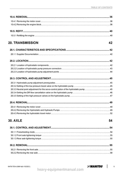 2021 Manitou 200 ATJ ST5 S1 200 ATJ RC ST5 S1 Service Manual (647817EN-USM14) PDF