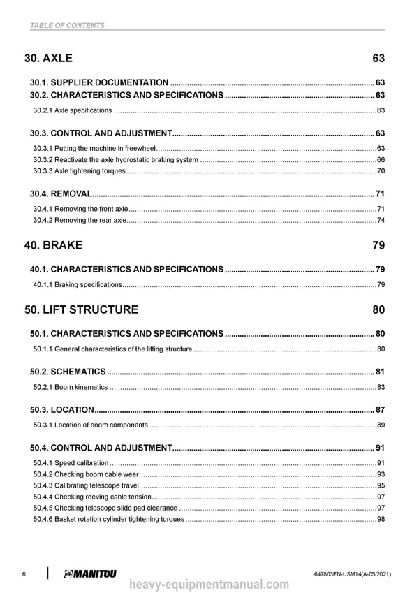Manitou 220 TJ ST5 S1 220 TJP 4RD ST5 S1 Service Manual (647803EN-USM14) PDF