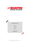 Manitou 78 SEC S3 100 SEC S3 120 SE S3 Repair Manual 52700438EN 2021