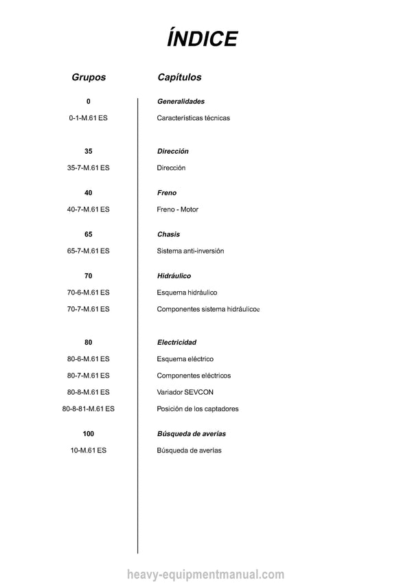 Manitou 80 100 120 ELX Repair Manual 547326-ES 2001
