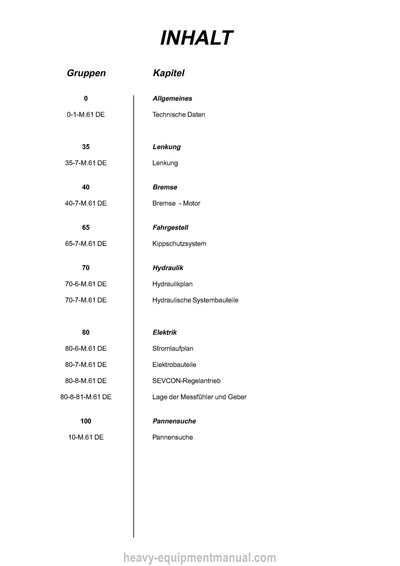 Manitou 80 100 120 ELX Repair Manual 547326DE 2001